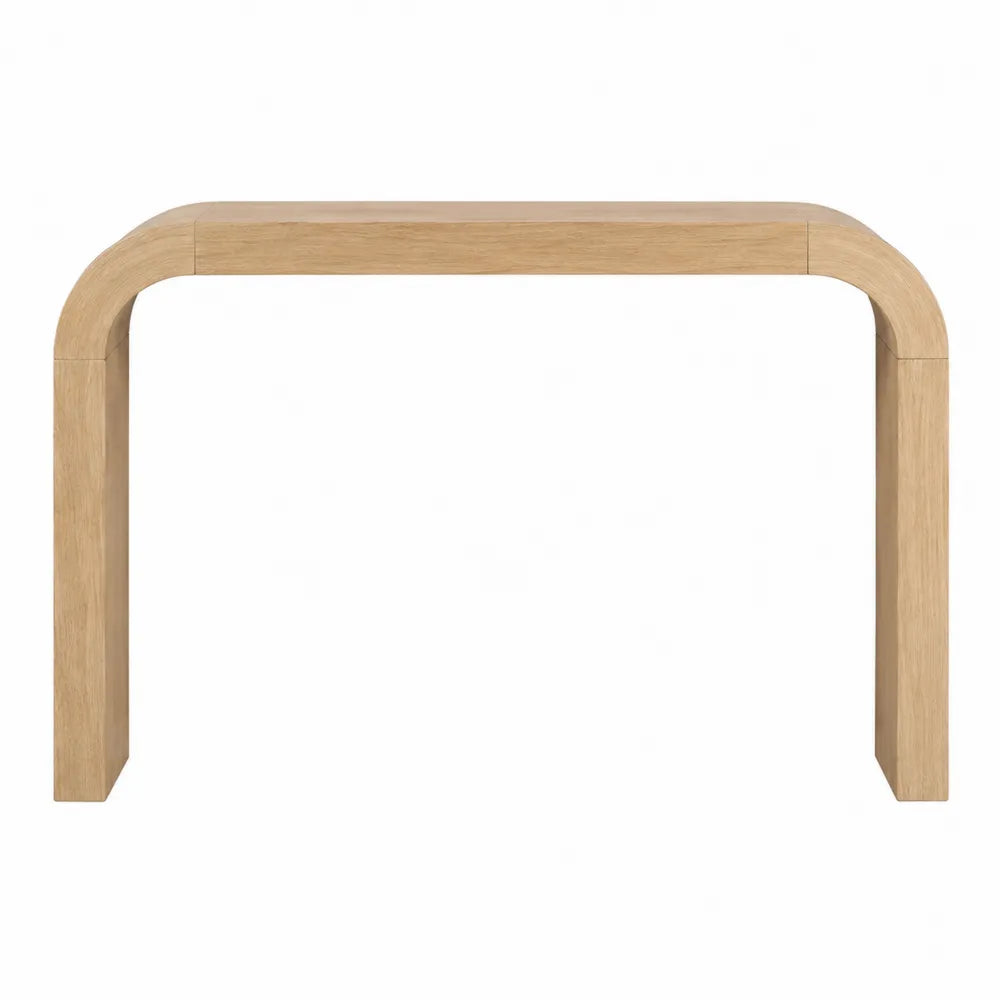 Mesa consola de madera de roble 120x35x75 cm