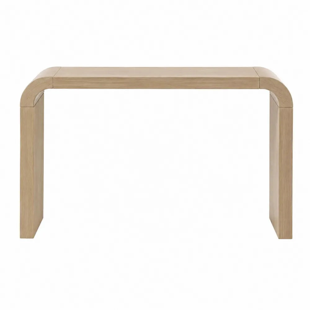 Mesa consola de madera de roble 120x40x75 cm