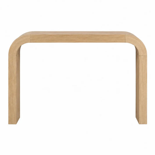 Mesa consola de madera de roble 120x35x75 cm