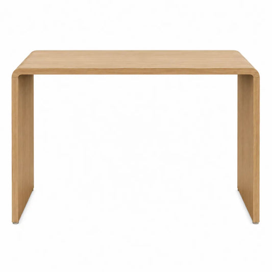 Mesa consola de madera de roble 120x40x75 cm
